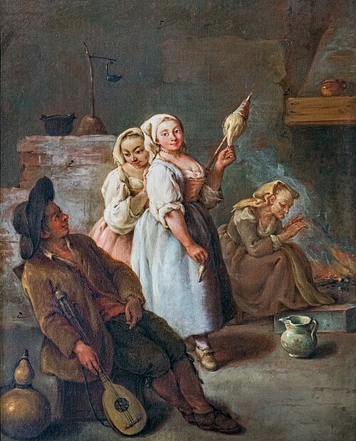 La fileuse, 1740, Pietro Longhi