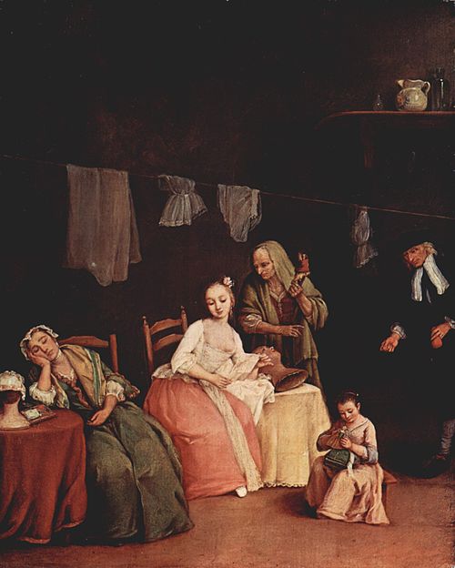 La Lettre, 1746, Pietro Longhi