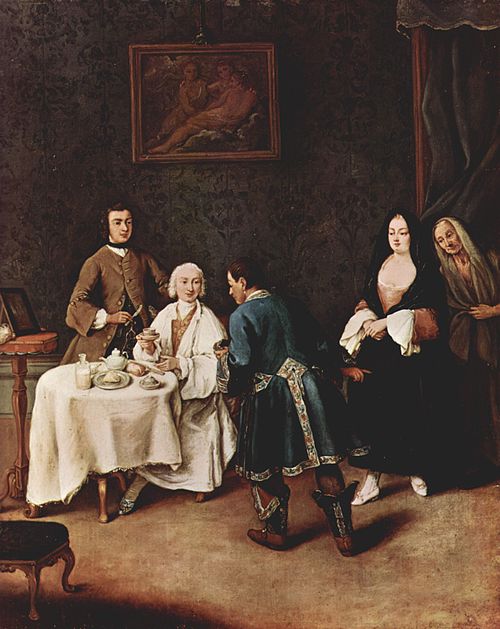 The Temptation, 1746, Pietro Longhi