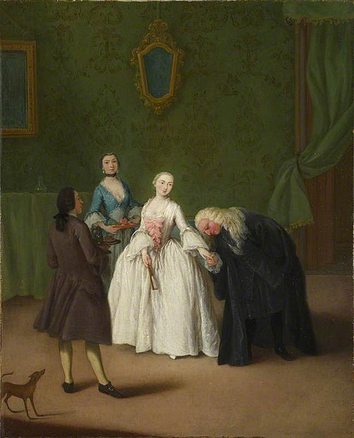 A Nobleman kissing a Lady, 1746, Pietro Longhi