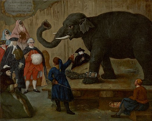 The Display of the Elephant, , Pietro Longhi