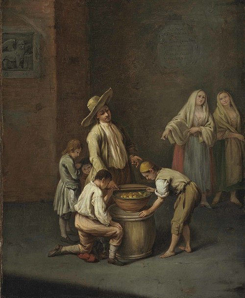 The fritole seller, 1751, Pietro Longhi