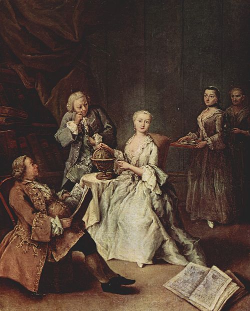 Geography lessons, 1752, Pietro Longhi