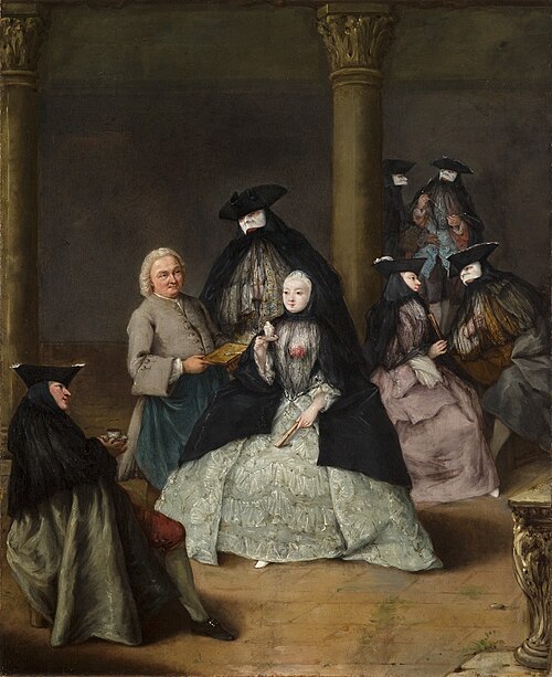Masked Party in a Courtyard, 1755, Pietro Longhi
