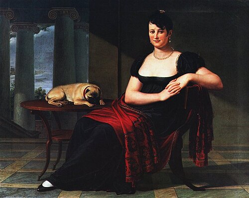 Porträt der Elena Mastiani Brunacci, 1809, Pietro Benvenuti