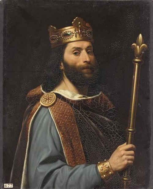 Louis II , roi de France (846-879) dit Louis le Bègue, 1837, Louis-Félix Amiel