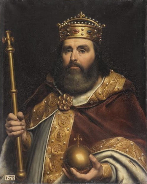 Charles III, dit le Gros, roi de France, empereur d'Allemagne (839-888), 1837, Louis-Félix Amiel
