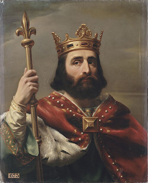 Pépin III, dit le Bref, roi des Francs (714-768), 1837, Louis-Félix Amiel