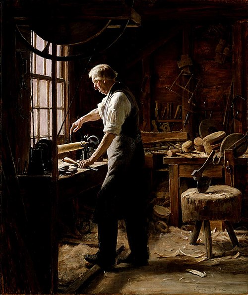The Blockmaker, 1897, Edgar Melville Ward