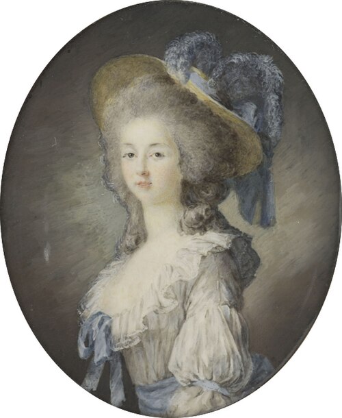 Portrait présumé de la princesse de Lamballe, 1800, Joseph Boze