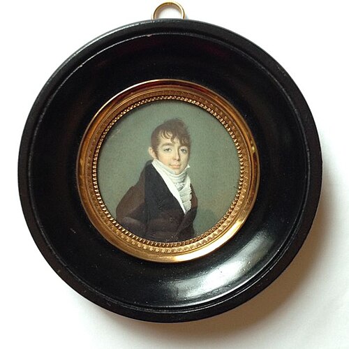 Portretminiatuur van Jhr. Mr. Johan Hora Siccama van de Harkstede, 1809, Joseph Boze