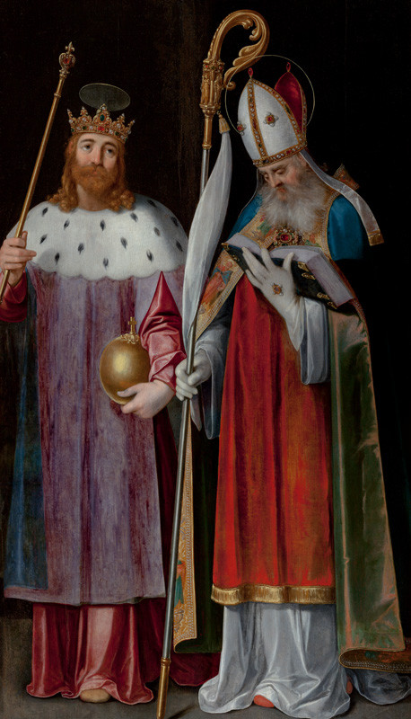 St Sigismund and St Adalbert, , Bartholomeus Spranger