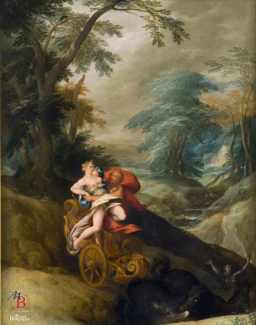 The Rape of Persephone, 1575, Bartholomeus Spranger