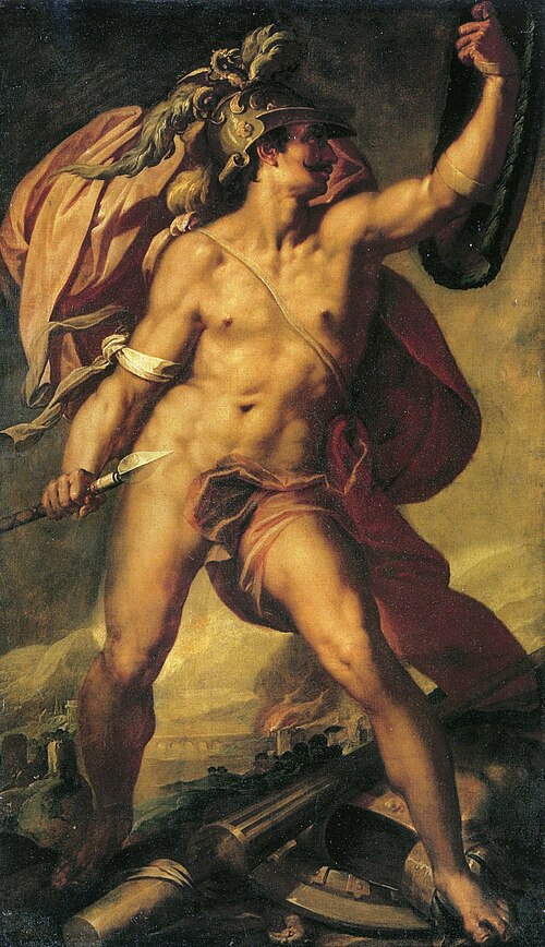 Mars op het slagveld, 1580, Bartholomeus Spranger