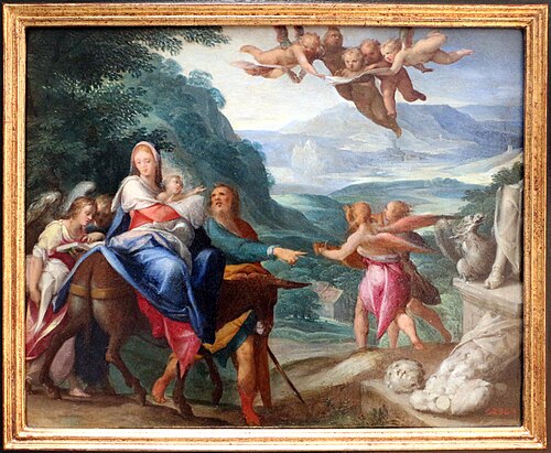 La fuite en Egypte, , Bartholomeus Spranger