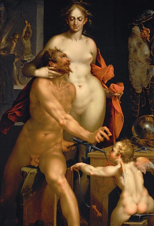 Venus in Vulcan's Forge, 1610, Bartholomeus Spranger