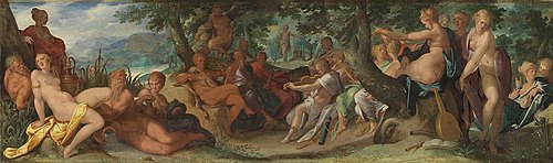 The contest between Apollo and Pan, 1587, Bartholomeus Spranger