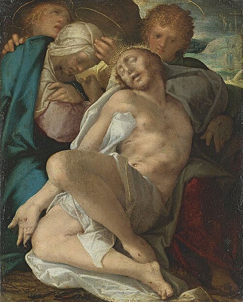 Lamentation of Christ, 1576, Bartholomeus Spranger