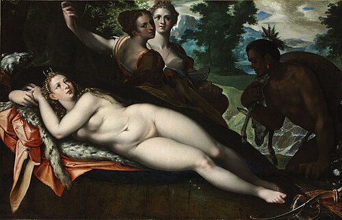 Diana Resting after Hunt, 1597, Bartholomeus Spranger