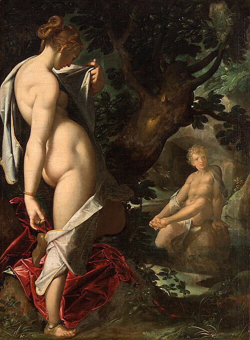 Hermaphroditus and the nymph Salmacis, 1580, Bartholomeus Spranger