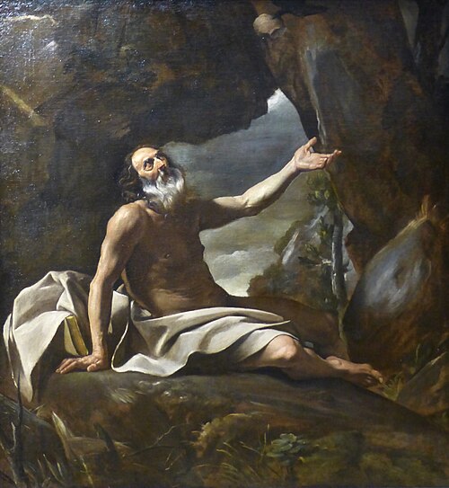 Élie nourri par le corbeau, 1625, Giovanni Lanfranco