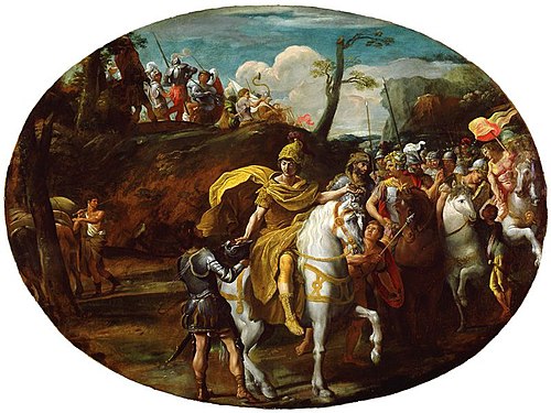 Alessandro rifiuta l'acqua, 1630, Giovanni Lanfranco