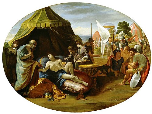 Alessandro e il medico Filippo, 1630, Giovanni Lanfranco