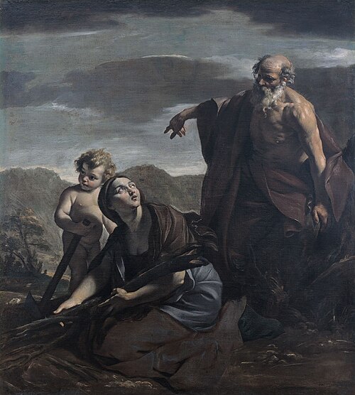 Elie et la veuve de Sarepta, 1625, Giovanni Lanfranco