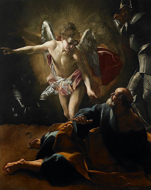 La Libération de Saint Pierre, 1621, Giovanni Lanfranco