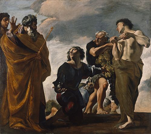 Moses and the Messengers from Canaan, 1621, Giovanni Lanfranco