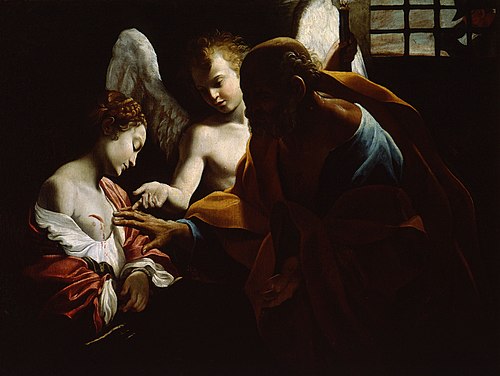 Sant'Agata in carcere by Giovanni Lanfranco, 1613, Giovanni Lanfranco