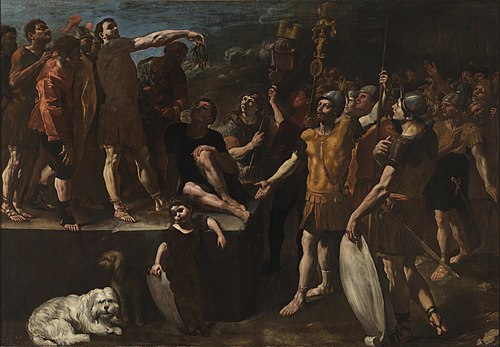 The Allocution of a Roman Emperor, 1638, Giovanni Lanfranco