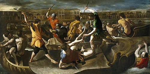 Naumaquia romana, 1635, Giovanni Lanfranco