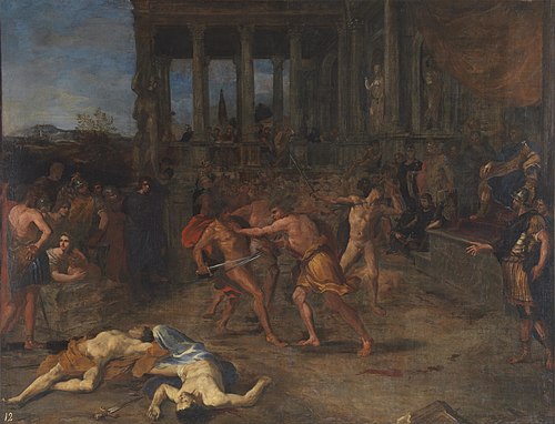 Gladiators Fighting, 1601, Giovanni Lanfranco