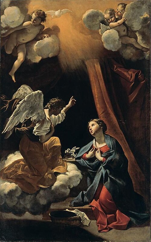 Annunciation, 1620, Giovanni Lanfranco