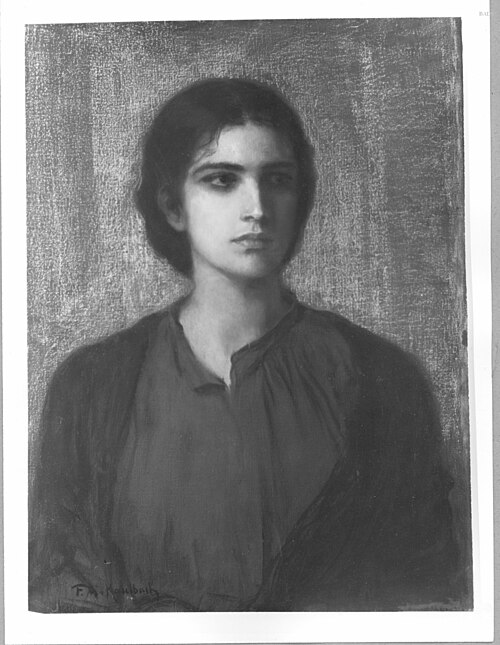 Portrait of a lady, 1892, Friedrich August von Kaulbach