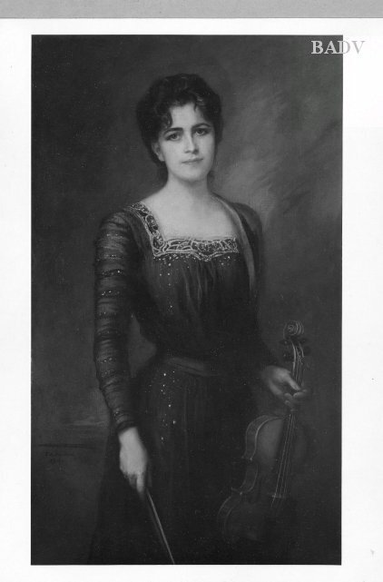 Portr. of Mrs. v. Kaulbach with violin, 1901, Friedrich August von Kaulbach