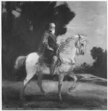 Prinzregent Luitpold on horseback, 1897, Friedrich August von Kaulbach