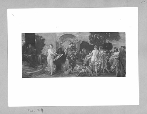 the glorification of the music, 1875, Friedrich August von Kaulbach