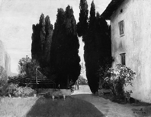 Italian Garden, 1894, Friedrich August von Kaulbach