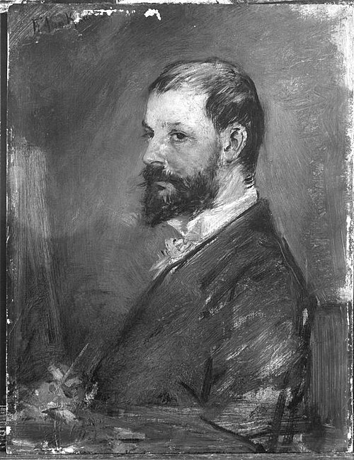 Bildnisstudie, 1879, Friedrich August von Kaulbach