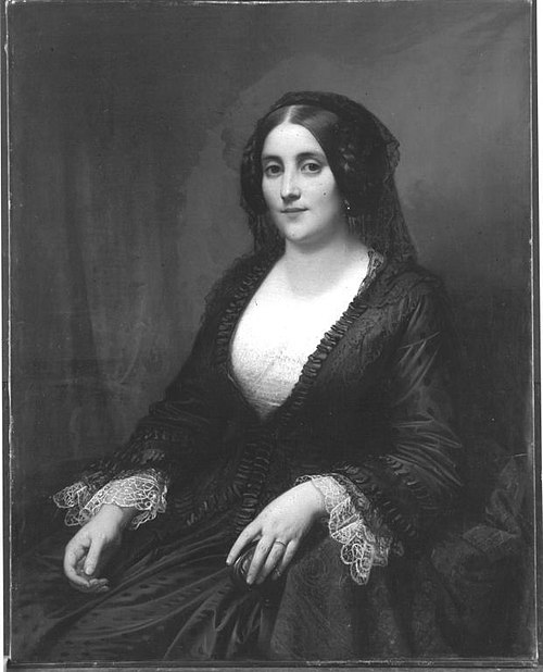 Bildnis einer Dame (Auguste von Kraft, geb. Heiligenstein), , Friedrich Kaulbach