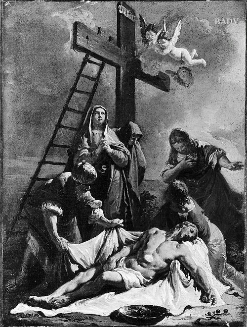 Beweinung Christi unter dem Kreuz, 1734, Francesco Fontebasso
