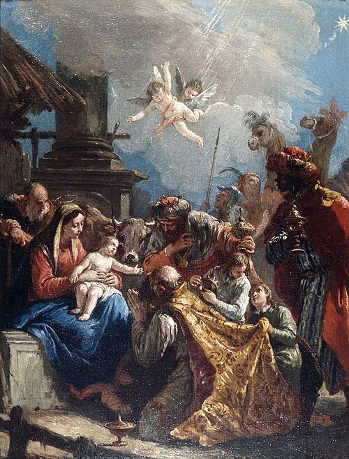 The Adoration of the Magi, 1750, Francesco Fontebasso