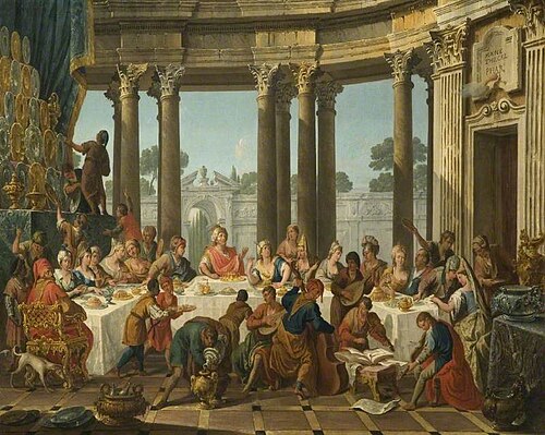 Belshazzar's Feast, 1757, Francesco Fontebasso