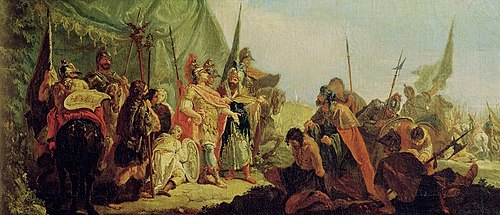Alexander the Great (356-23 BC) and Porus, , Francesco Fontebasso