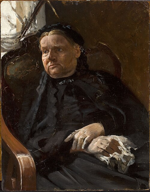 Portrait of artist’s mother, 1880, Jacek Malczewski