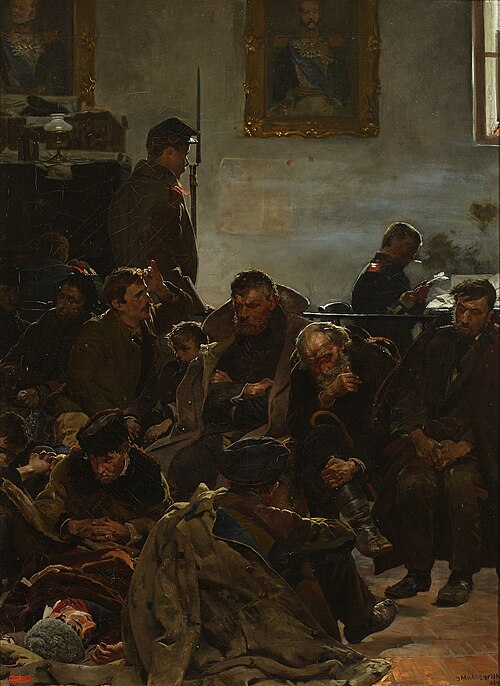 On the way to exile (Convicts on the way to Siberia), 1890, Jacek Malczewski