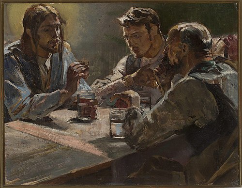Christ in Emmaus, 1897, Jacek Malczewski