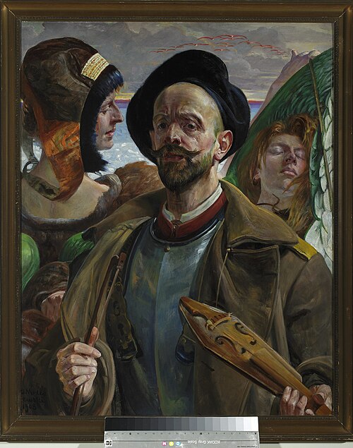 On one string – Self-portrait, 1908, Jacek Malczewski